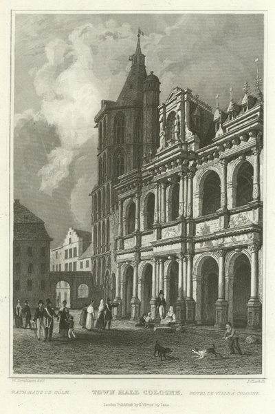 Stadhuis Keulen door William Tombleson