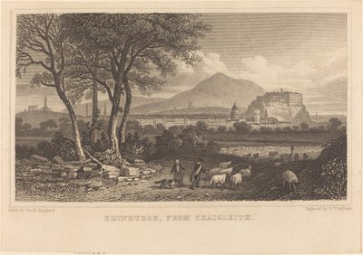 Edinburgh, vanaf Craigleith door William Tombleson after Thomas Hosmer Shepherd