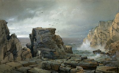 Een Rotsachtige Kust door William Trost Richards