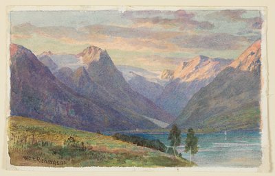Fjord in Noorwegen door William Trost Richards