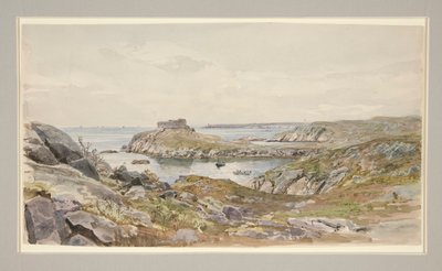 Fort Dumpling, Narragansett Bay door William Trost Richards