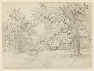Landschap, Darmstadt, Duitsland door William Trost Richards