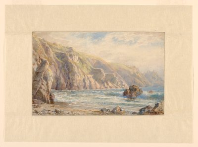Studie voor "Moulin Huet Bay, Guernsey" door William Trost Richards