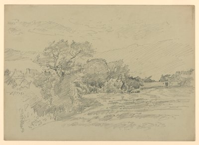 Studie van landschap door William Trost Richards