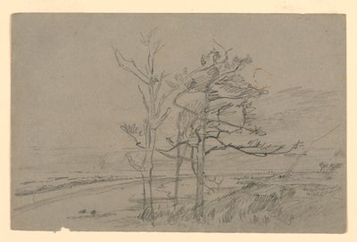 Studie van landschap door William Trost Richards