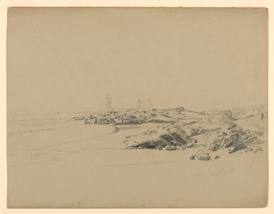 Studie van Kust, Point Judith, RI door William Trost Richards