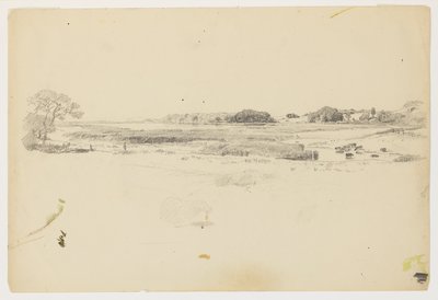 Studie van de kustlijn, Rhode Island door William Trost Richards