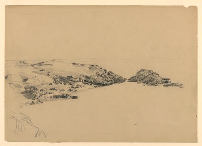 Studie van de kust, Rhode Island door William Trost Richards