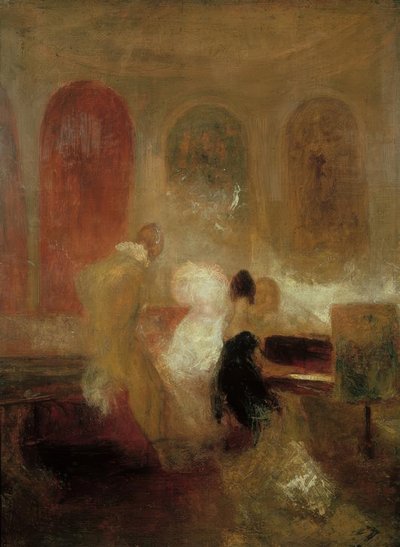 Een muziekfeest, East Cowes Castle (Muziek in East Cowes Castle) door Joseph Mallord William Turner
