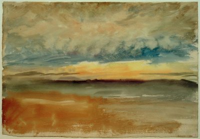 Een stormachtige zonsondergang door Joseph Mallord William Turner