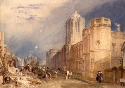 Christ Church College, Oxford door Joseph Mallord William Turner