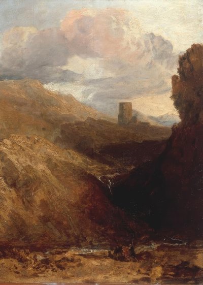 Dolbadarn Castle door Joseph Mallord William Turner