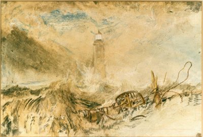 Eddystone vuurtoren bij Plymouth door Joseph Mallord William Turner