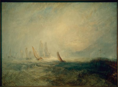 Vissersboten brengen een gehandicapt schip naar Port Ruysdael door Joseph Mallord William Turner