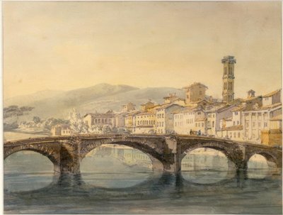 Florence vanaf de Arno door Joseph Mallord William Turner
