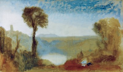 Meer van Nemi door Joseph Mallord William Turner