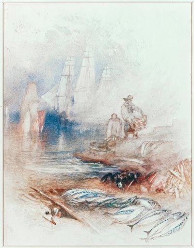 Makreel op het strand door Joseph Mallord William Turner