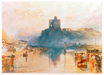 Kasteel Norham, aan de rivier de Tweed door Joseph Mallord William Turner