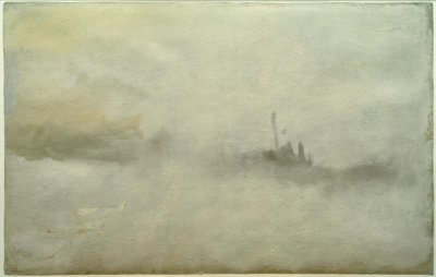 Schip in een storm(?) door Joseph Mallord William Turner