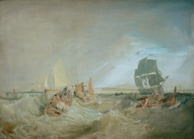 Schepen bij de Monding van de Theems door Joseph Mallord William Turner