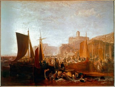St Mawes tijdens het pelserseizoen door Joseph Mallord William Turner