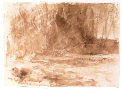 Studie aan de rivier Washburn, Yorkshire door Joseph Mallord William Turner