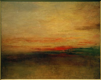 Zonsondergang(?) door Joseph Mallord William Turner