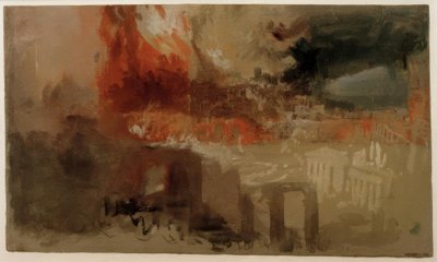 De brand van Rome door Joseph Mallord William Turner