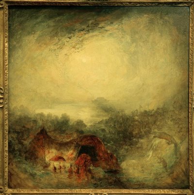 De avond van de zondvloed door Joseph Mallord William Turner