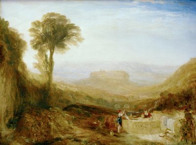 Uitzicht op Orvieto, geschilderd in Rome door Joseph Mallord William Turner