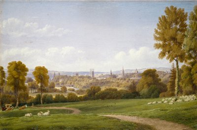 Uitzicht op Oxford vanuit Headington, c1803-1804 door Joseph Mallord William Turner