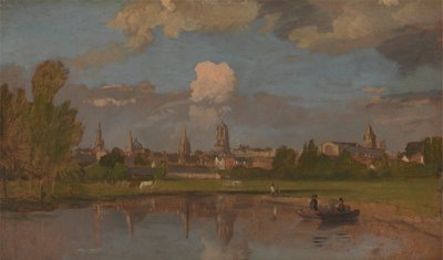 Oxford vanaf de Rivier met Christ Church op de Voorgrond door William Turner of Oxford