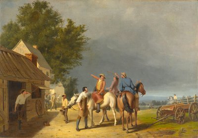 Eerste nieuws van de Slag bij Lexington door William Tylee Ranney