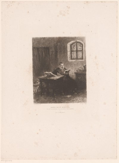 Filips van Marnix van Sint-Aldegonde in de gevangenis door William Unger