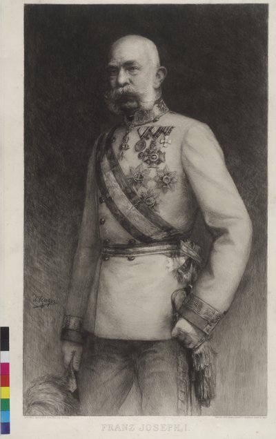 Franz Joseph I in gala-uniform van een veldmaarschalk door William Unger