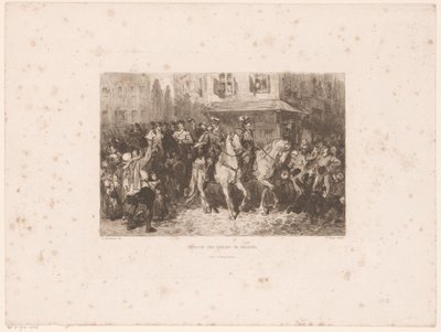 Intocht van de edelen te Brussel, 1566 door William Unger