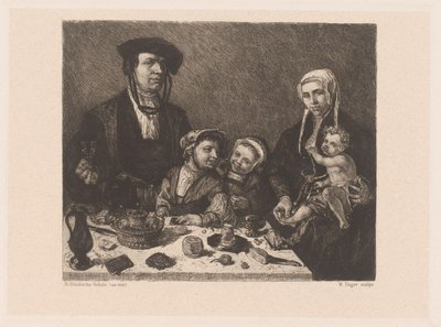 Portret van Pieter Jan Foppesz. en Alijdt van Beresteyn met hun kinderen door William Unger
