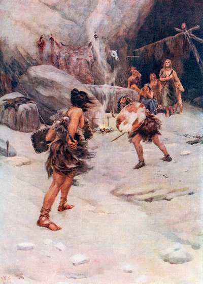 Prehistorische mens, uit Hutchinson