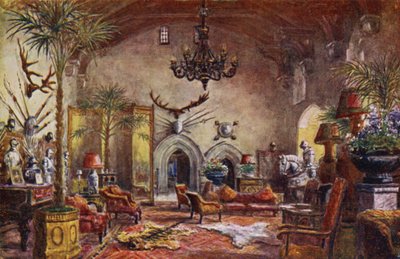 Warwick Castle: Grote Hal door William W. Quatremain