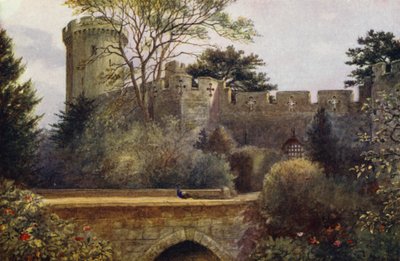Warwick Castle: De grachtbrug door William W. Quatremain