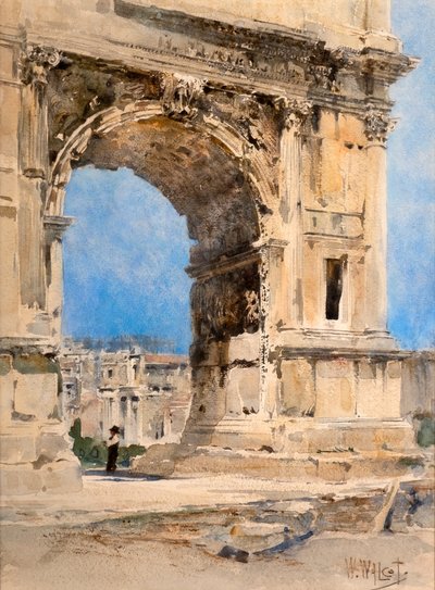Boog van Titus, Rome door William Walcot