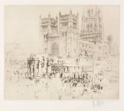 Durham Kathedraal door William Walcot