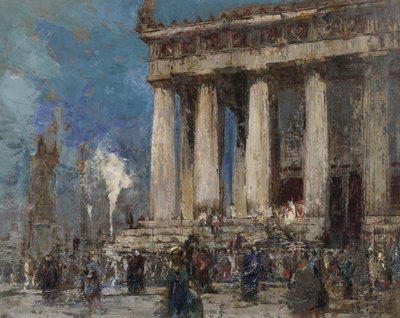 Griekse Tempel door William Walcot