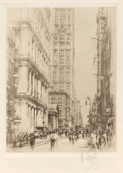 Lower Broadway, Down-Town New York door William Walcot