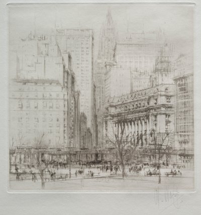 New York City: Battery Place door William Walcot