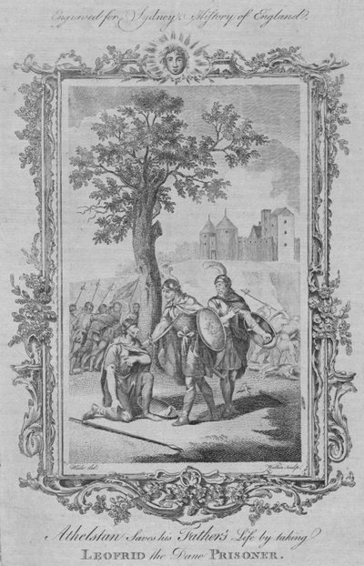Athelstan redt het leven van zijn vader door Leofrid de Deen gevangen te nemen, 1773 door William Walker