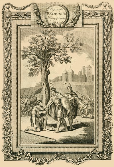 Koning Athelstan redt het leven van zijn vader, Edward de Oudere..., c1786 door William Walker