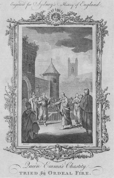 De kuisheid van koningin Emma getest door vuurproef, 1773 door William Walker