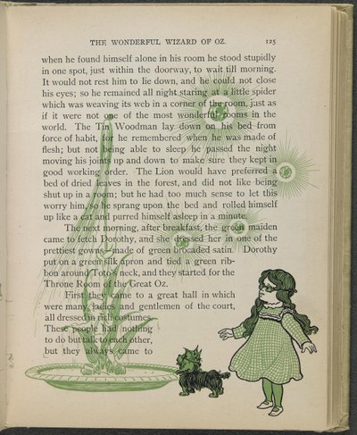 Illustratie uit "De wonderbaarlijke tovenaar van Oz" door Lyman Frank Baum door William Wallace Denslow