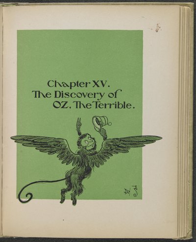 Illustratie uit "De wonderbaarlijke tovenaar van Oz" door Lyman Frank Baum door William Wallace Denslow